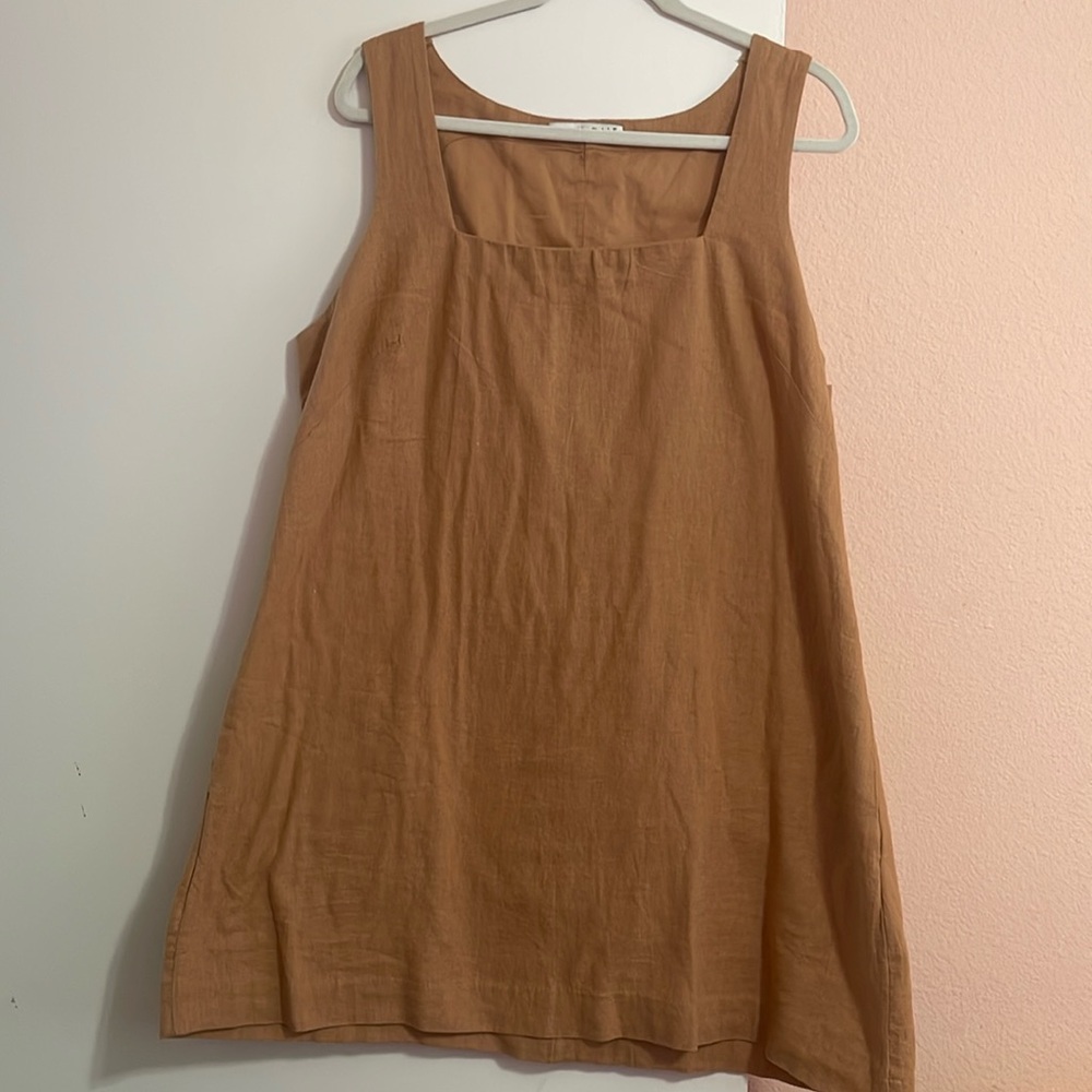 Abercrombie & Fitch Tan Midi Dress